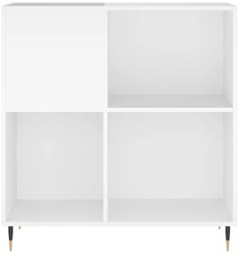 Armário para discos 84,5x38x89 cm derivados de madeira branco