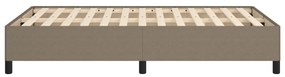 Estrutura de cama sem colchão 120x190cm tecido cinzento
