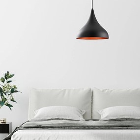 Candeeiro de Teto Berceste – Preto – 41 cm de Diâmetro