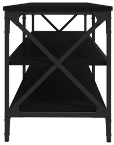Móvel de TV 140x40x50 cm derivados de madeira preto