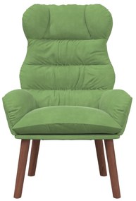 Cadeira Relaxante Veludo Verde Claro