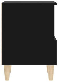 Mesa de cabeceira 40x35x50 cm preto