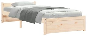 Estrutura de cama solteiro 90x190 cm madeira maciça