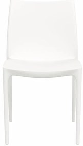 Cadeiras de jardim 2 pcs polipropileno 50x46x80 cm cor creme