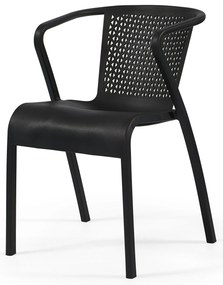 Cadeira tuga – Conjunto com 20 cadeiras de polipropileno com fibra de vidro. Cor Preto
