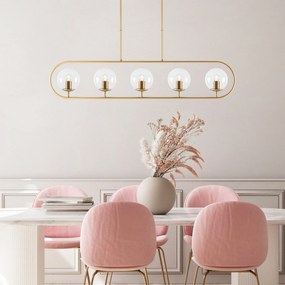 Chandelier Jewel – Dourado Brilhante – 122 x 15 cm
