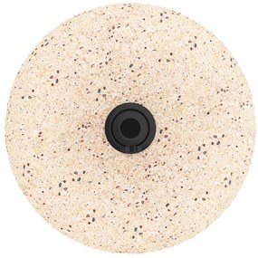 Base de Parasol para Postes de 37/42/52/58mm em Concreto Amarelo, 20kg