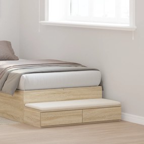 gavetas de cama vidaXL Carvalho Sonoma 80x36,5x16,5 cm Madeira Engenharia