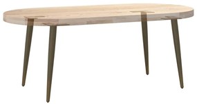 Pés para mesa de centro cônicos 4 peças aço natural 30-31 cm aço