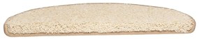 Tapetes de escada 15 pcs 65x21x4 cm creme