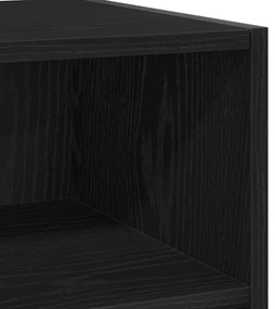 Sideboard vidaXL Carvalho Preto 103,5x35x70 cm de madeira de engenhari