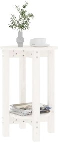 Mesa de centro Ø 40x60 cm madeira de pinho maciça branco