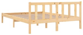 Estrutura de cama pequena casal 120x190 cm pinho maciço