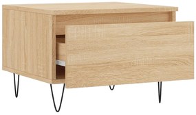 Mesa de centro 50x46x35 cm derivados de madeira carvalho sonoma