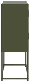Aparador 68,5x38,5x107 cm aço verde azeitona