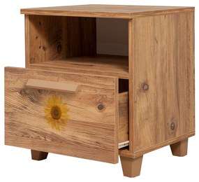 Mesa de Cabeceira Leva Alfa – Pinho Atlântico – 45x52x40 cm