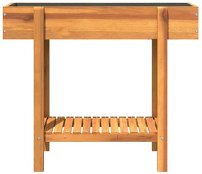 Canteiro elevado de jardim 90x30x75 cm madeira acácia maciça