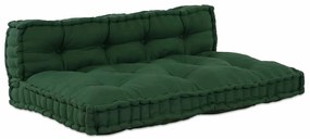 vidaXL Almofada de Sofá Pallet 2 pcs Verde Standard Poliéster &amp; Espuma