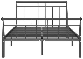 Estrutura de cama 120x200 cm metal preto