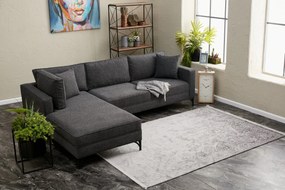 Sofá de Canto Berlin – Antracite – 258x83x181 cm