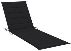 Espreguiçadeira de jardim com mesa e almofadão pinho impregnado