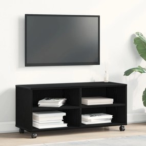 Armário de TV vidaXL Preto 90x35x35 cm em Madeira Derivada