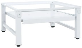 vidaXL Suporte máquina lavar c/ prateleira extraível branco