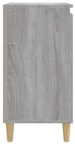 Mesa de cabeceira 40x35x70 cm derivados madeira cinza sonoma