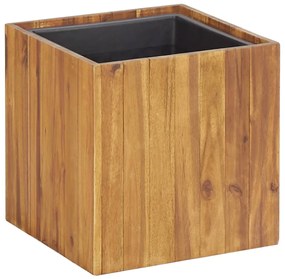 vidaXL Vaso/floreira de jardim 33,5x33,5x33,5 cm acácia maciça