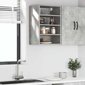 Armário suspenso “Riga” 40x29,5x60 cm cinza cimento
