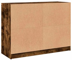 Aparador 102x37x75,5 cm derivados de madeira carvalho fumado