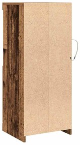 Aparador com Luzes LED Madeira Velha 41x37x100 cm
