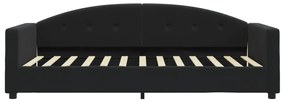 Sofá-cama 90x200 cm veludo preto