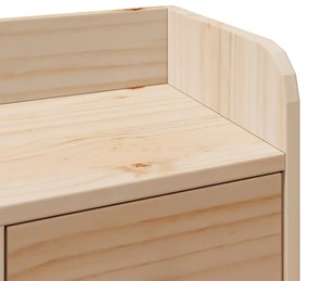 Cama com estante sem colchão 135x190 cm pinho maciço