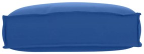 Almofada Azul Royal para Palete - Encosto 50 x 40 x 12 cm, Tecido Oxfo