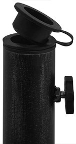 Base para guarda-sol ferro fundido 48x48x33 cm preto
