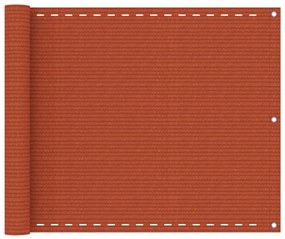 Tela de varanda 75x300 cm PEAD laranja