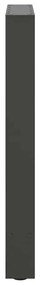 Pés para mesa de jantar antracite 2 peças 50x(72-73) cm aço