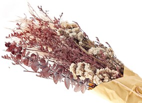 Ramo de flores secas cor de rosa 55 cm ARABA Beliani