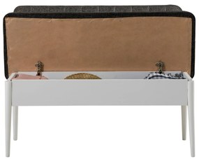 Banco Vina – Branco e Antracite – 110x85x40 cm