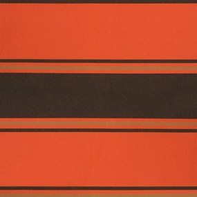 Toldo retrátil automático 3x2,5 m laranja e castanho