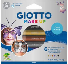Conjunto Giotto Make Up 6 Lápis Cosmeticos Cores Metálicas