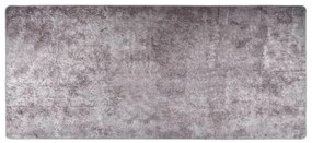 337959 vidaXL Tapete lavável antiderrapante 80x300 cm cinzento