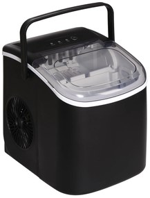 HOMCOM Máquina de Fazer Gelo Silenciosa 12 kg em 24 Horas 9 Cubos em 6-12 Minutos Depósito de Água 1,3 L 22,2x29,4x29 cm Preto