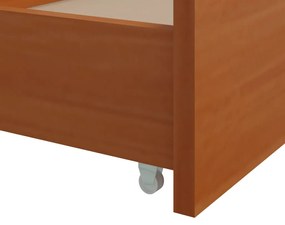 Estrutura cama c/ gavetas 90x200 cm pinho maciço castanho mel