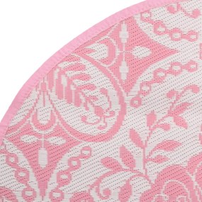 Tapete de exterior Ø200 cm ARAKIL PP Rosa