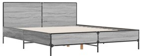 Estrutura cama 140x190 cm derivados de madeira/metal