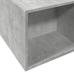 Estrutura de cama 160x200 cm derivados de madeira cinza cimento