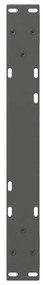 Pés para mesa de centro 2 peças antracite 60x(30-31,3) cm aço
