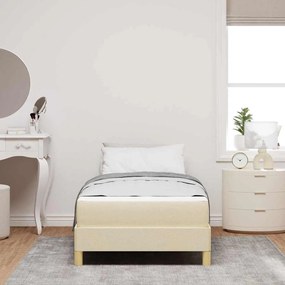 Cama Box Creme, Marrom 90 x 190 cm